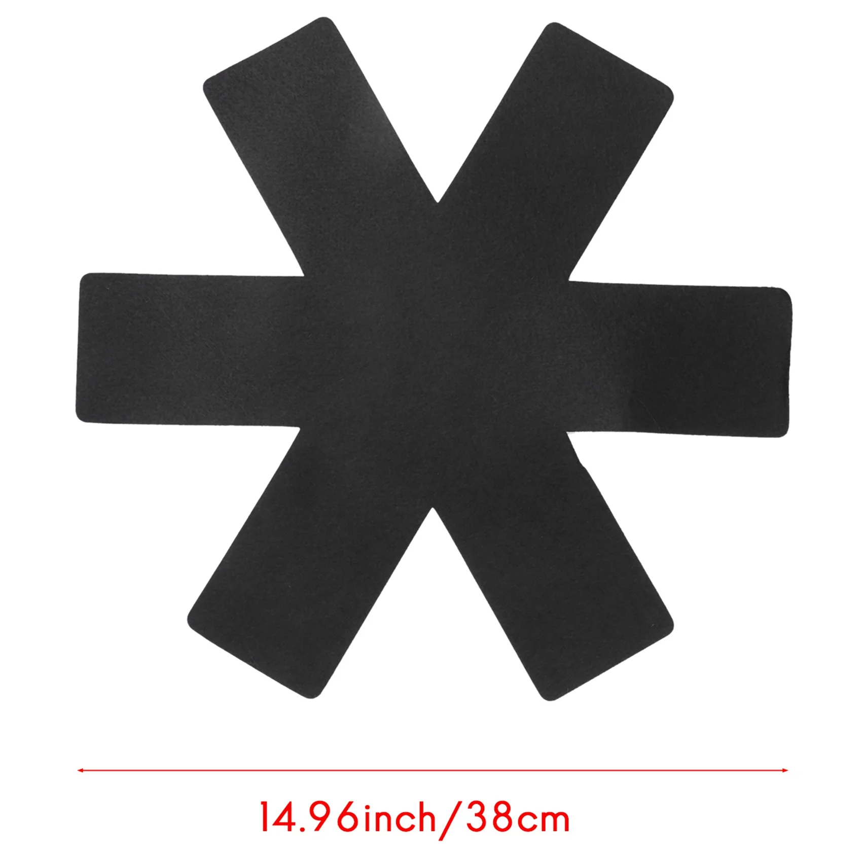 Protector de sartén, juego de protección de sartén de 38Cm de fieltro, protección de olla, protección de apilamiento antideslizante para sartenes, cuencos