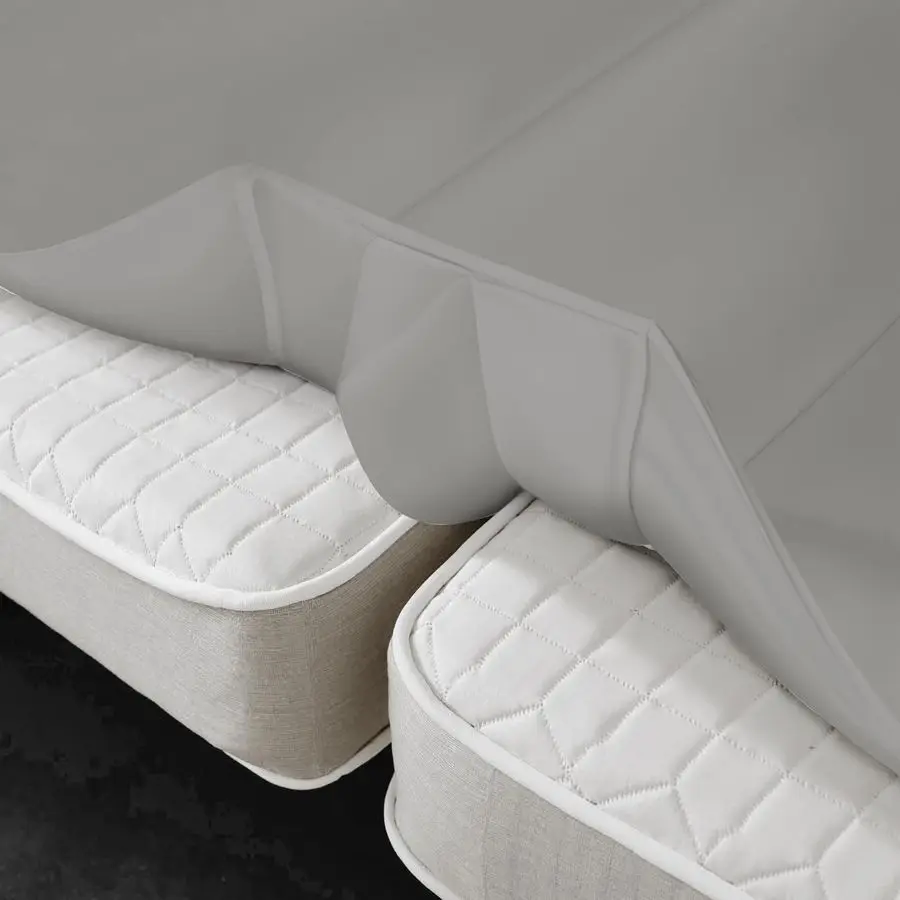 

3in1 Bed Bridge Twin to King Bed Converter with Fitted Sheet Mattress Gap Filler King Bedwith Sheet Strap Set 78x 75Patent