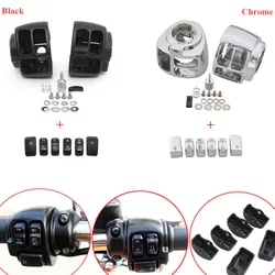 Motorcycle Accessories Handlebar Control Switch Housings Switch Caps Kit For Harley Dyna Sportster Softail Sportster 1200 883
