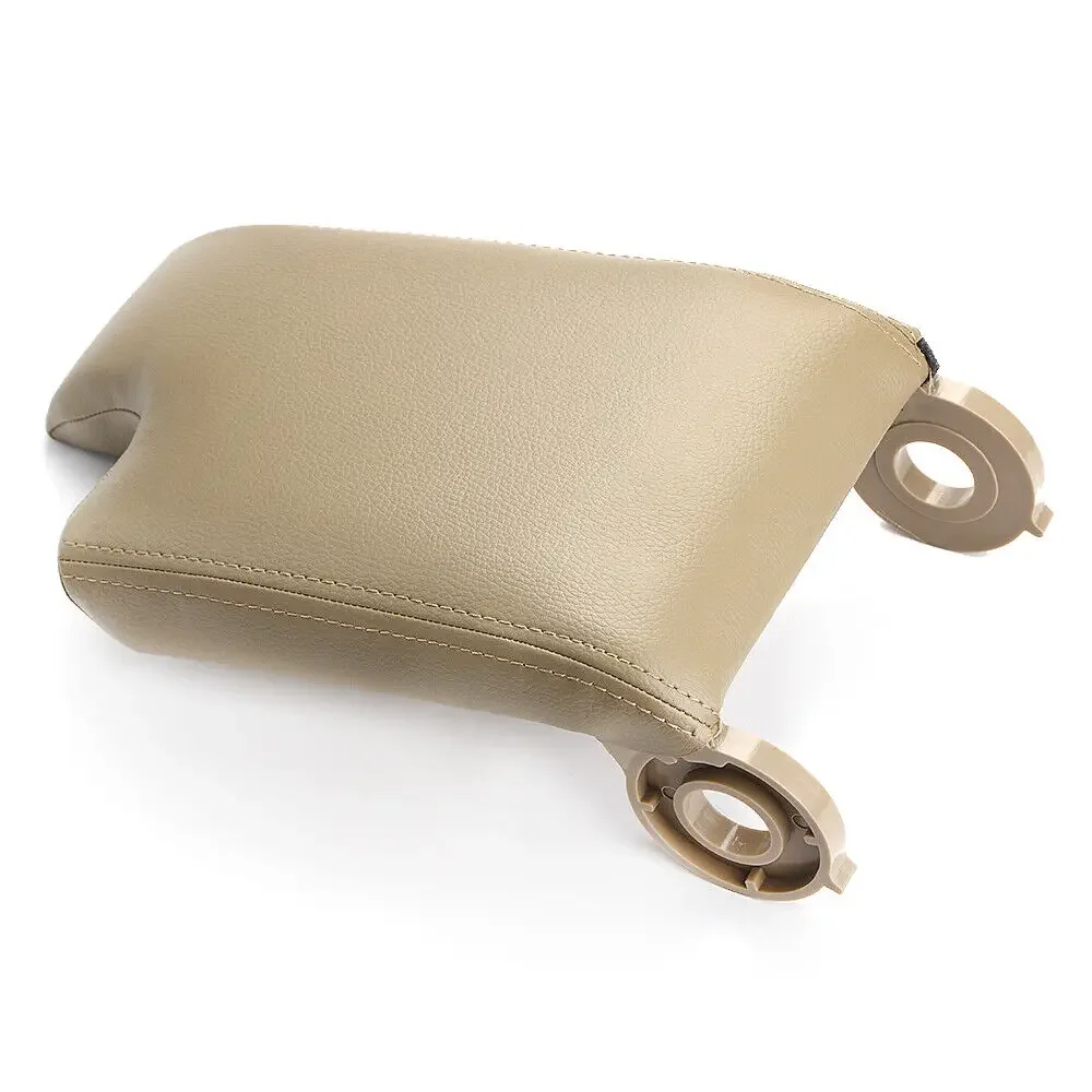 

1X бежевый чехол на подлокотник центральной консоли, защитная крышка коробки сиденья, авто внутренняя накладка на центральную консоль для BMW E46 1998 1999-2006 гг.