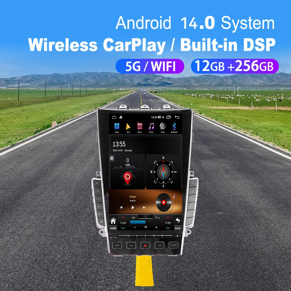 

12.1 Inch Android 14.0 Car Radio Navigation For Infiniti Q50 Q50L Q60 2013-2019 Carplay Auto Stereo Multimedia Player Car Parts