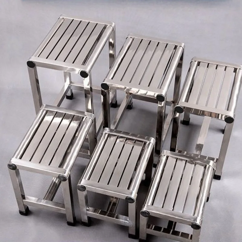 Simple Stainless Steel Stool Multi Functional Furniture Shoe Changing Stools Bath Footstool Portable Fishing Bench 걸상