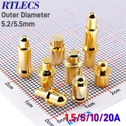 1/5/20 Pcs Diameter 5.5 MM Pogo Pin Connector Pogopin Battery Spring Load Contact SMD Pin PCB Test Spring Probe