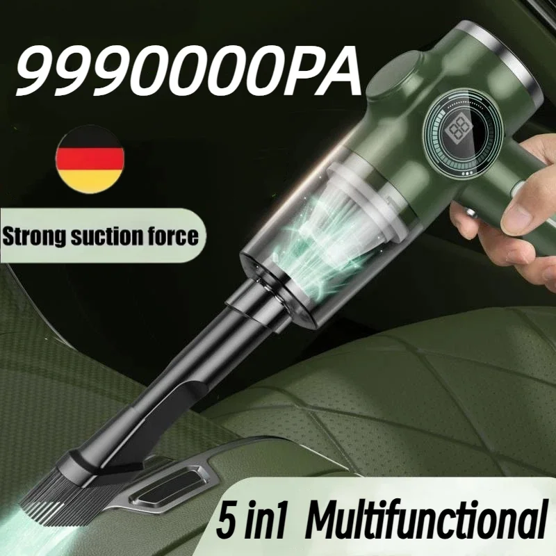 9990000PA Vacuum Cleaner Wet Dry Dual-Use 5 in1 Wireless Automobile Super High Power Handheld Electric Appliance Cleaner