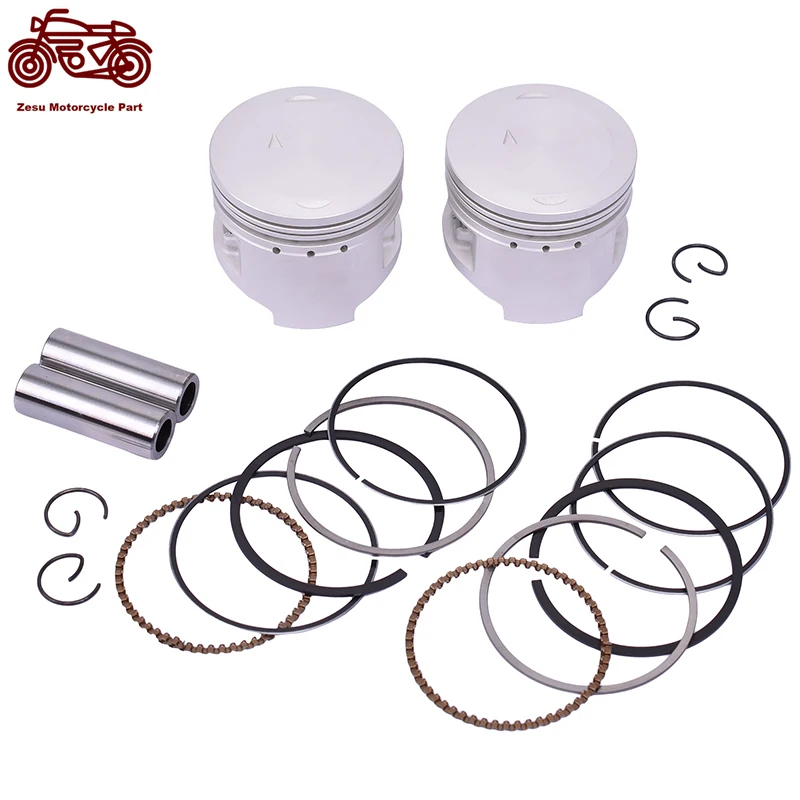 49mm 49.25mm 49.5mm 49.75mm 50mm +25 +50 +75 +100 Motorcycle Cylinder Engine Piston Rings For Yamaha VIRAGO 250 - XV250HC 1996