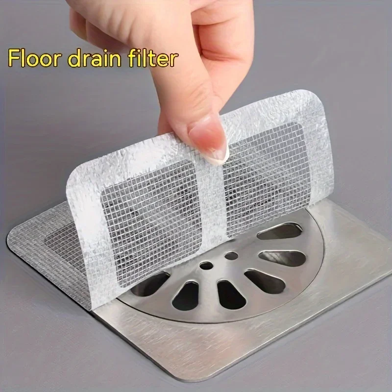 10/30/50pcs Floor Drain Is Attached To Bathroom Hair Filter Bathroom Sewer Filter and Kitchen Anti-blocking Net Drain Cover