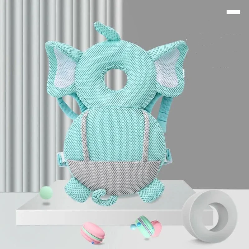 Toddler Head Protector (1-3T) - Safety Cushion Pad with Angel Bee Cartoon Protective Headgear for Back & Head Injury Prevention