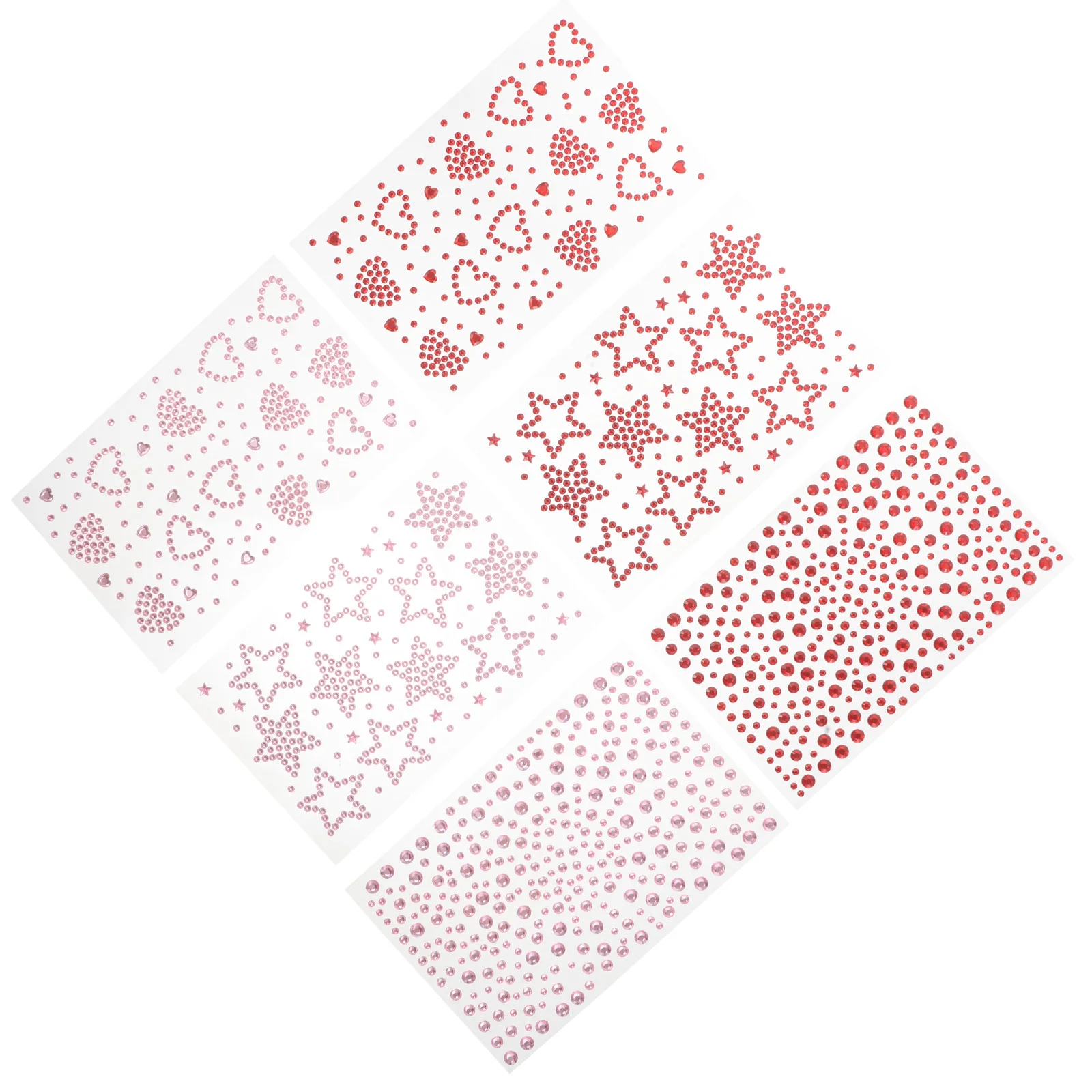 6 أوراق ذاتية اللصق حجر الراين ملصقات الوجه بريق جوهرة ملصقات لمهرجانات ماكياج الحرف لامعة الأحجار الكريمة الأظافر الهواتف