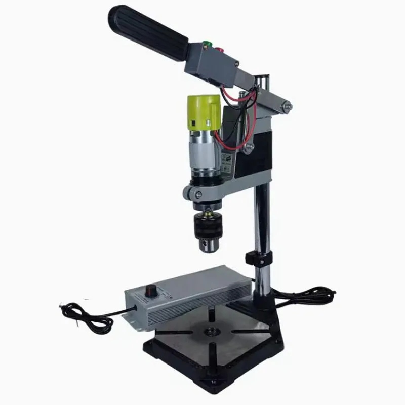 0-300RPM adjustable speed multifunctional drilling machine with 1.5-13MM B16 collet 240W small desktop electric tapping machine