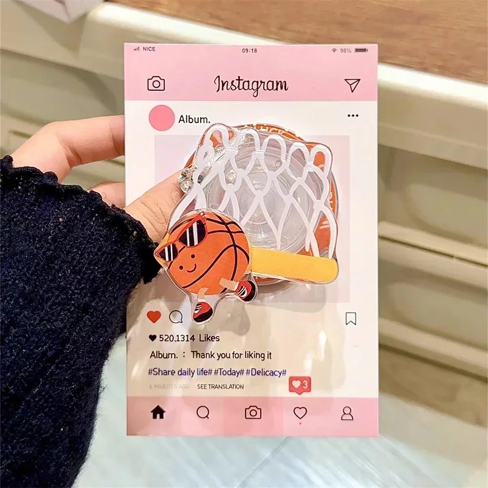 

New style Korean Cute Cartoon Ball Pop.Sockets Magsafe Grip Holder for IPhone16 Grip Tok Foldable Magnetic Finger Stand Bracket