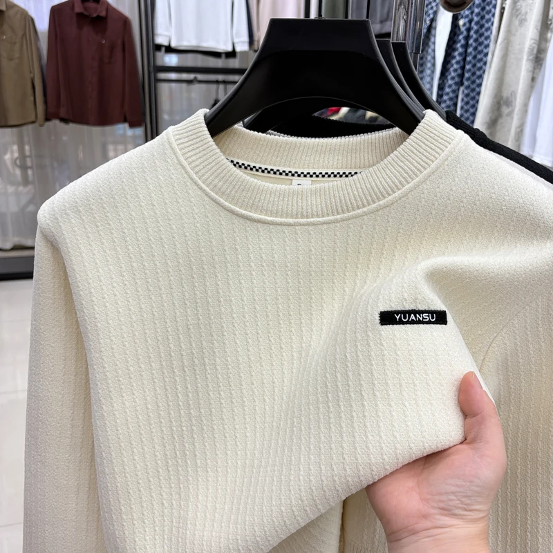 

Round Neck Loose Embroidery/embroidery Winter Fashion Youthful Vitality Style Knitted Sweater