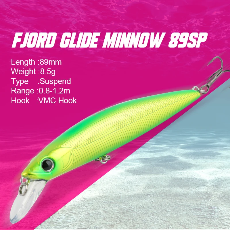 FJORD 89mm 8.5g Fishing Lure Swimbait Surface Killer Top Walkers Novelty Lure 2024 Suspending Baits Catch Fishing Tools Articles