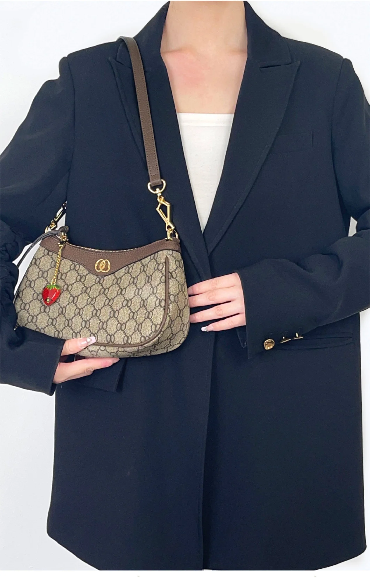 Bag Shoulder Strap For Ophidia Durable Fashion High-end Gift Underarm Crossbody Shoulder Strap Modification Bag Accessories