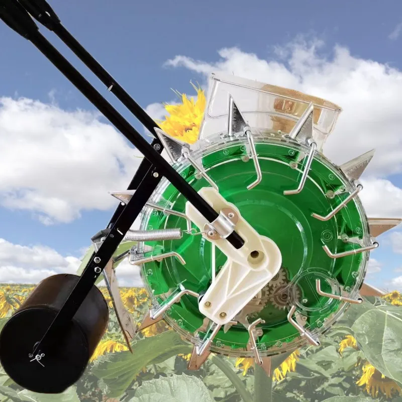 

Hand Push Seed Planter Sowing Machine