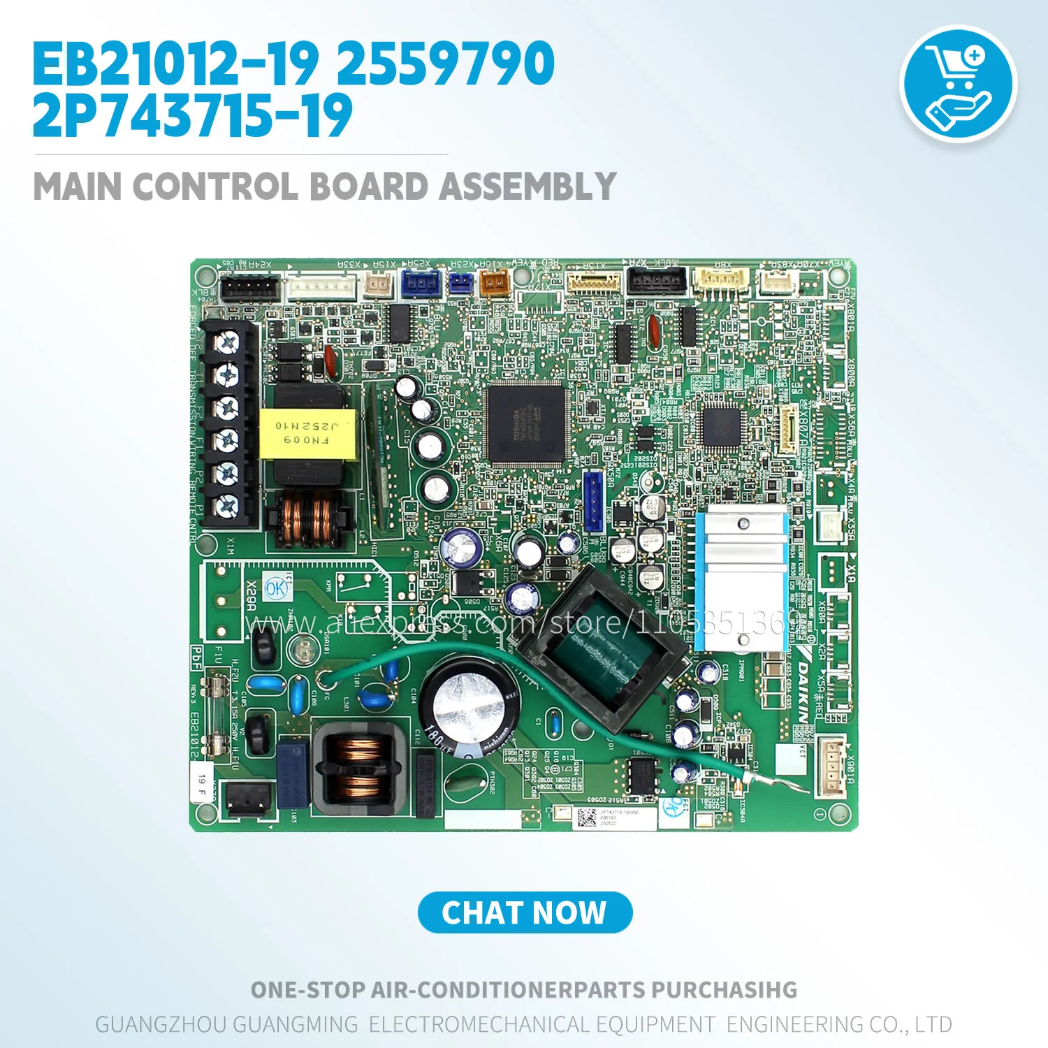 

Main Control Board Assembly EB21012-19 2559790 2555882 2P743715-19 2P652131-19 for Daikin VRV Indoor unit air conditioner tools