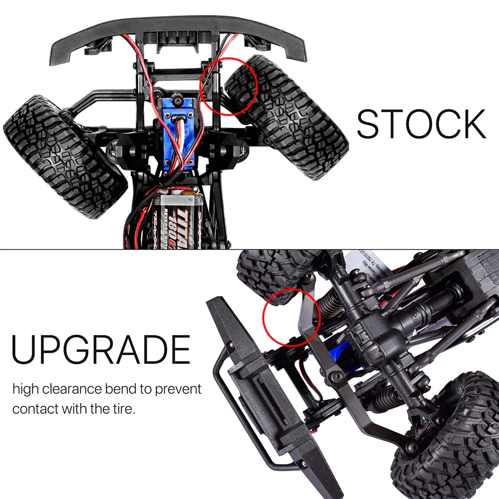 Essieux d'invitation avant et arrière en métal pour voiture RC 1/18, pièces de mise à niveau de châssis, Inoler TRX4M Defender Bronco K10, 1 jeu  26