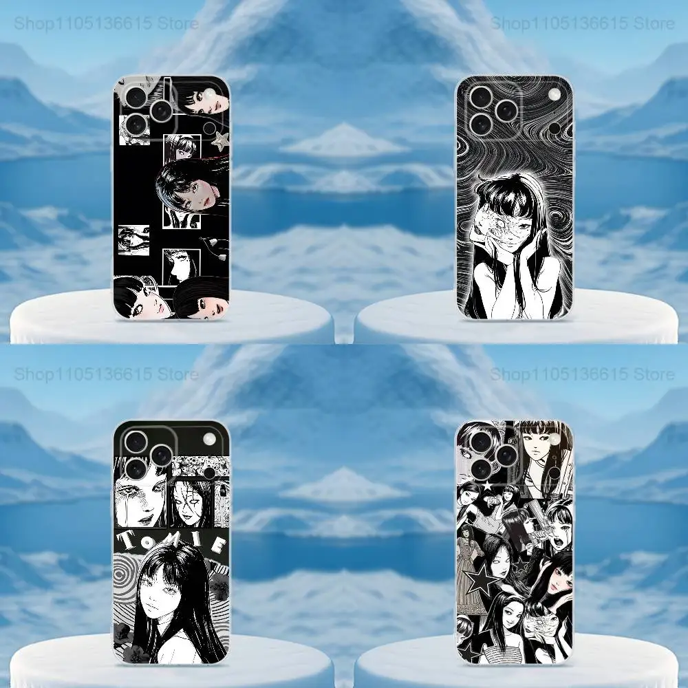 

Comics T-Tomie J-Junji ito Phone Case For iPhone 16,15,14,13,12,11,17 Pro,Max,Plus,X,XS,XR,SE,Mini Transparent Soft Cover