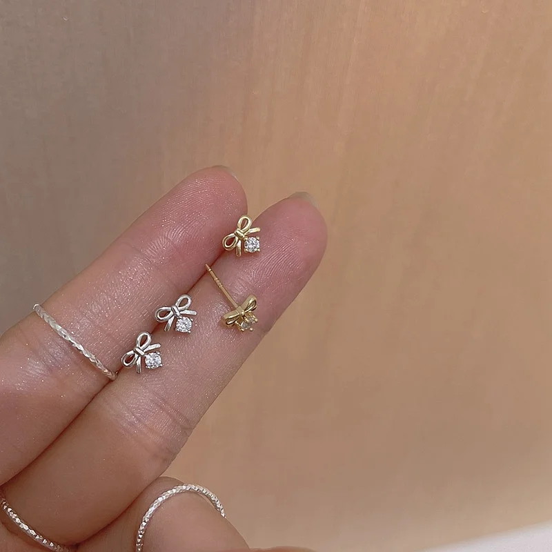 

e Knot Earrings Luxury New 2025 Spwear Friendly Faionable Versatile Women's Earrings No Removal Ne...