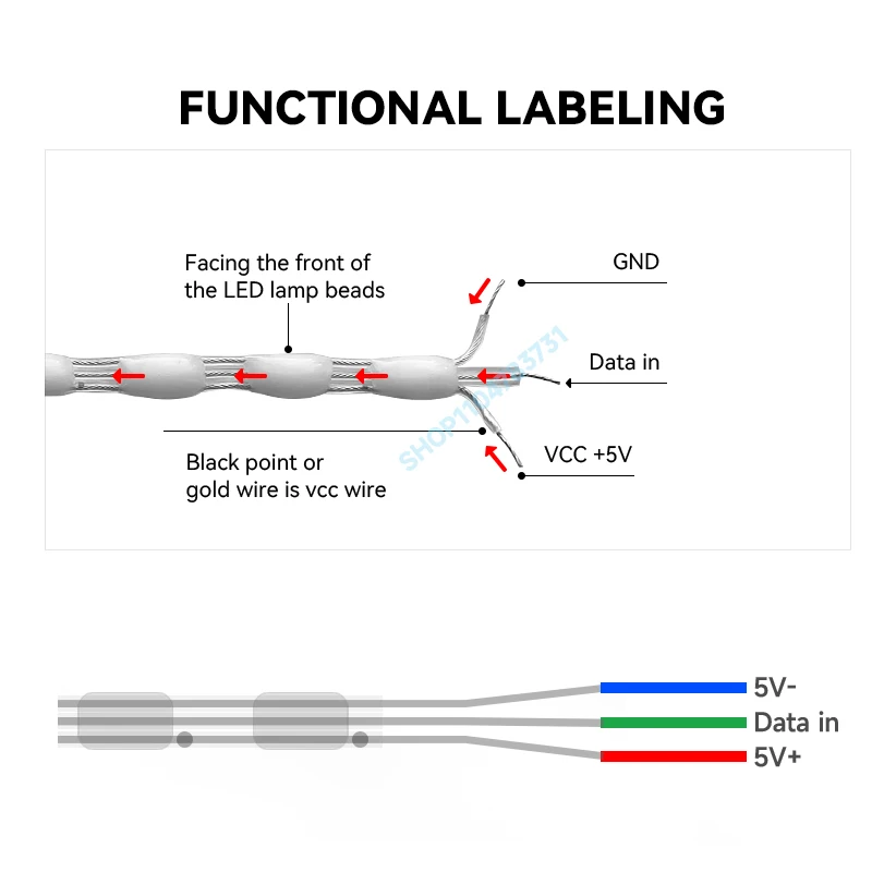 5V 12V 3PIN WS2811 WS2812B Addressable Seed Pixels LED String Lights Dream Color RGBIC Fairy Lights 1000 pixels 15M/25M/50M/100M