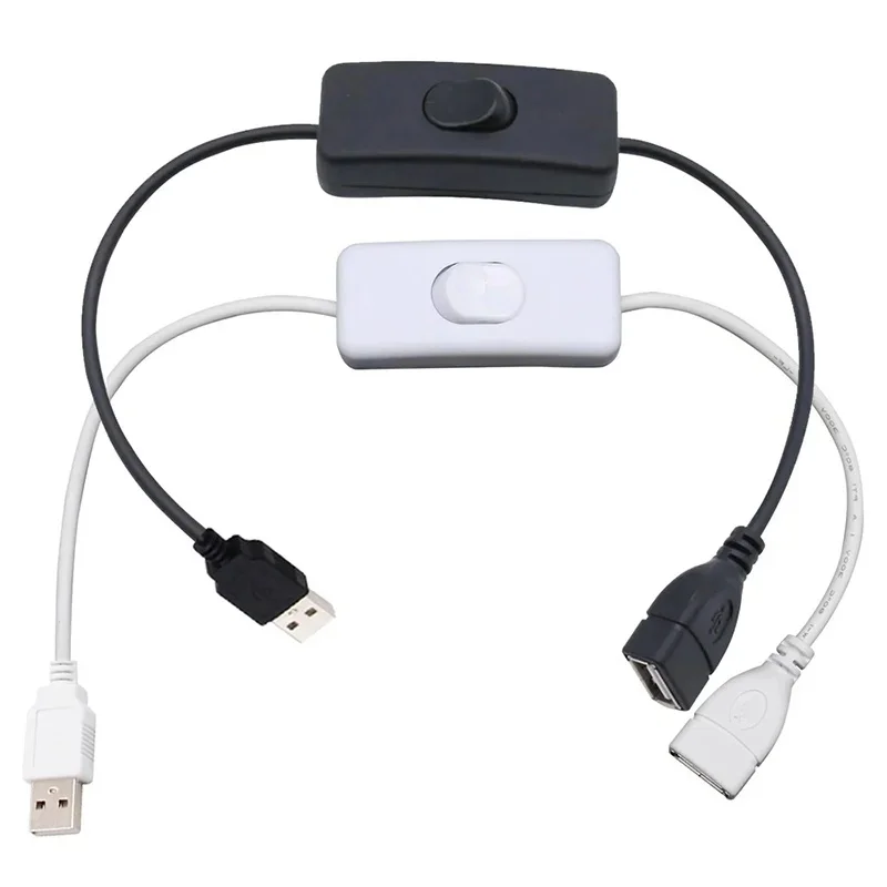 1-4pcs USB Cable With Switch ON/OFF Toggle Extension Cable For Headset LED Lamp Fan USB Devices Power Supply USB Durable Adapter