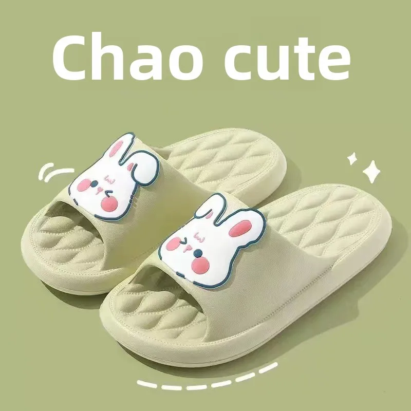 2026 Children's Indoor Summer Slippers Soft Bottom Anti-Slip Baby Slippers Girl Cartoon Design PVC Material Shoes