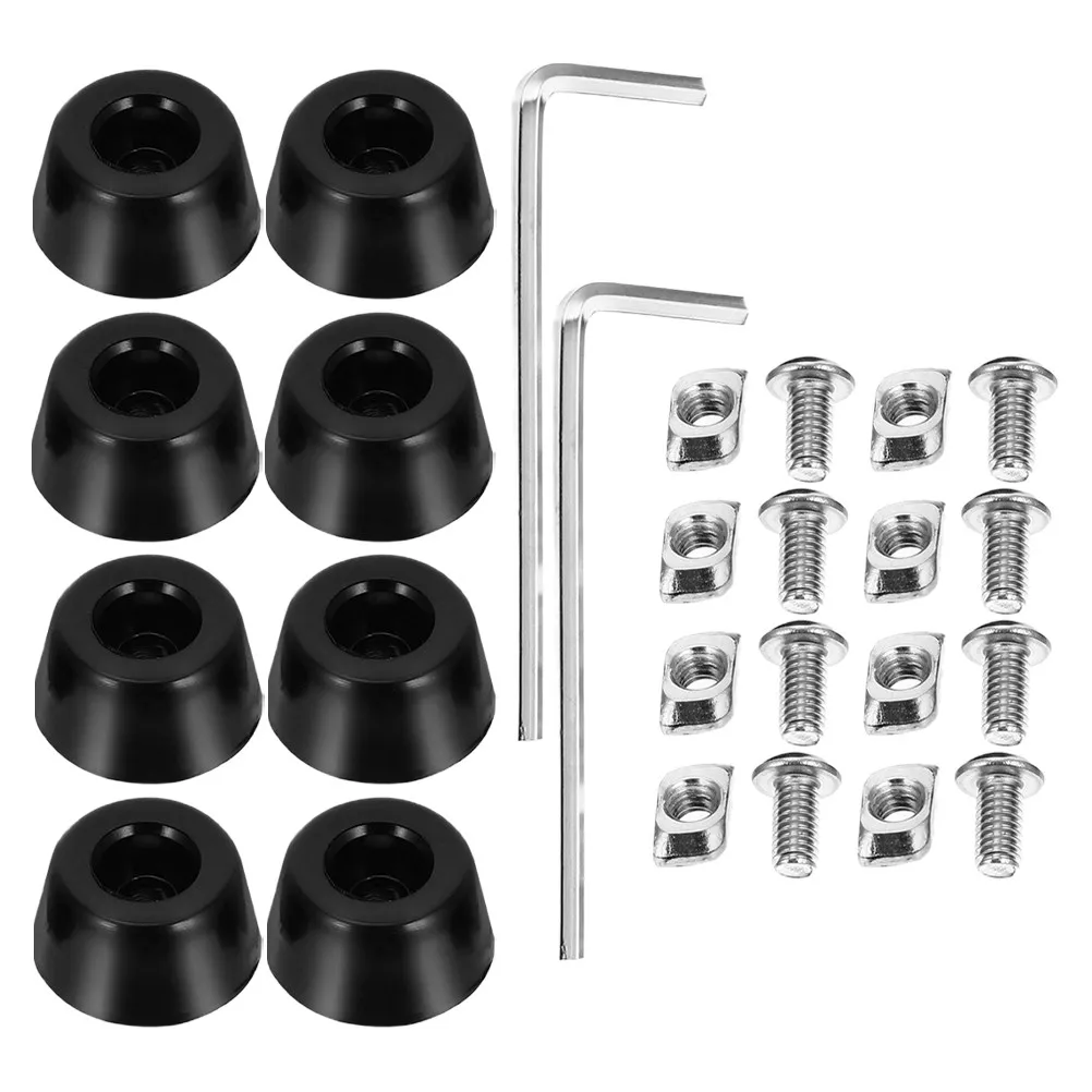 

8Pcs 3D Printer Anti-Vibration Rubber Foot Pads Shock Absorbing Non-Slip Dampening Cushions for Improved Stability Precision and