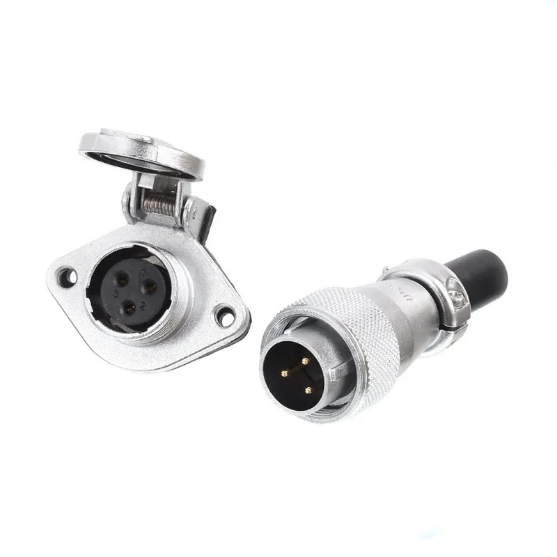 WEIPU WS16 TQ/ZG Aviation Male Plug Female Socket Flip Cap M16 2pin 3pin 4pin 5pin 7pin Electric Connector 9 10 Pin Scooter LED