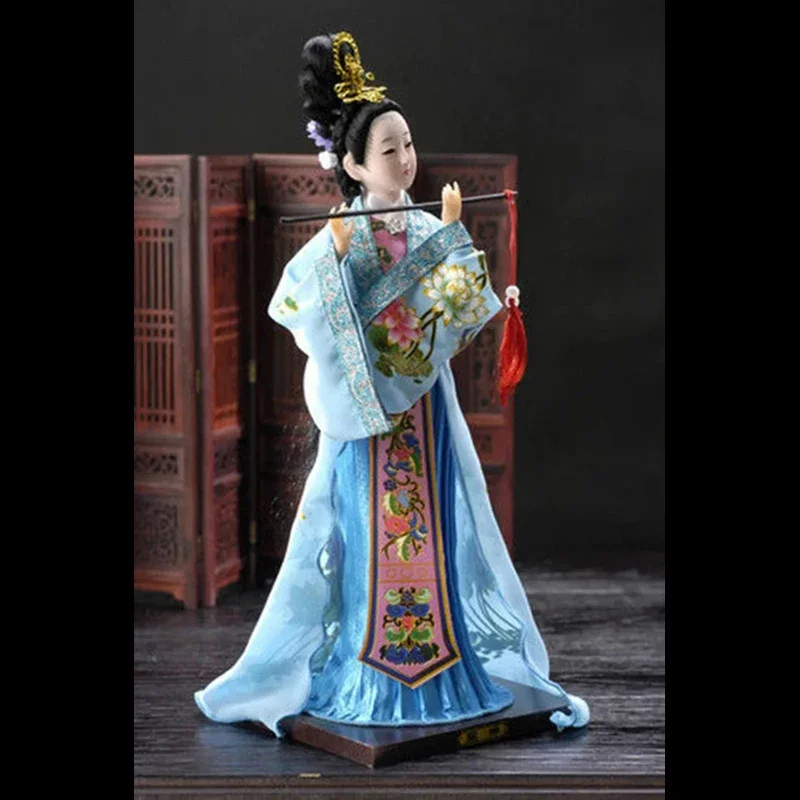 Exquisite Broider Doll,Chinese Old style figurine China doll girl statue