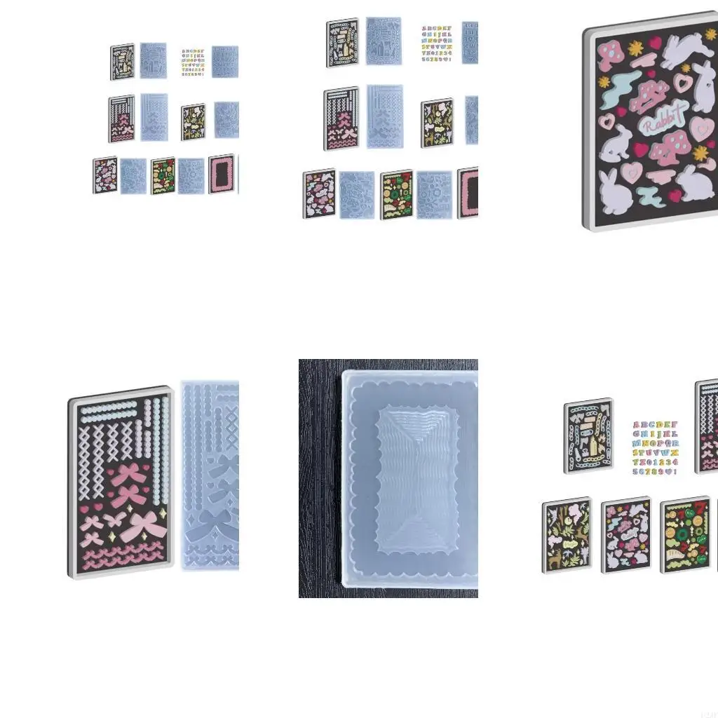 Photo Frame Casting Molds Epoxy Resin Shaker Mold for Pendant Jewelry