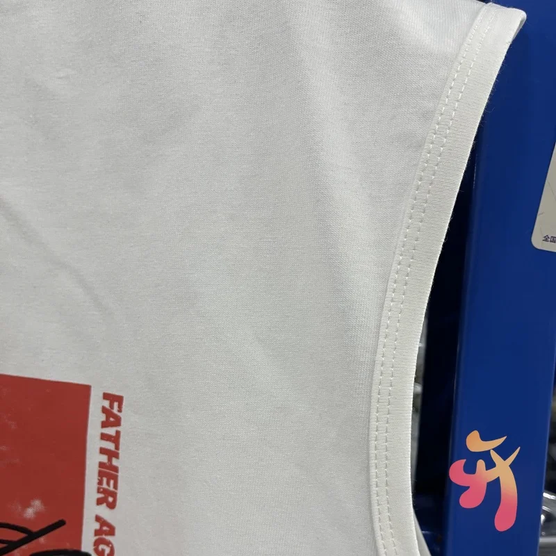 25ss سترة فضفاضة غير رسمية الشارع الصيف RRR123 تانك القمم الهيب هوب الأمريكية الكتابة على الجدران خمر طباعة بلا أكمام الرجال النساء بلايز #4