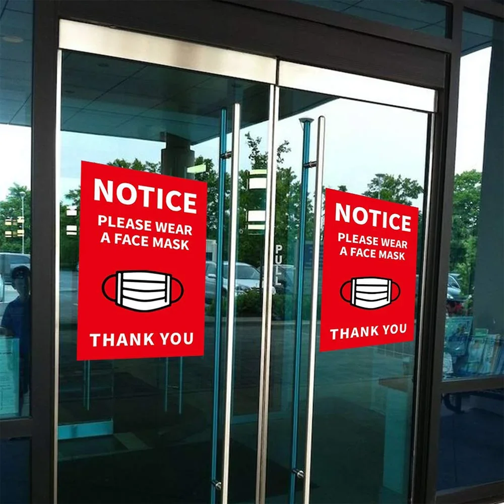 قناع الوجه مطلوب ملصق لافتة رقم M a s k بدون ملصقات ركوب لسائق سيارة Rideshare