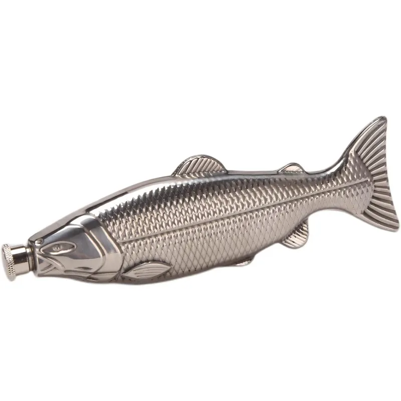 وعاء نبيذ السمك الصلب 304 من الدرجة الغذائية، قارورة مجموعة النبيذ الممتعة الأنيقة بسعة 5 أونصة للحفلات المنزلية وعطلات نهاية الأسبوع #1