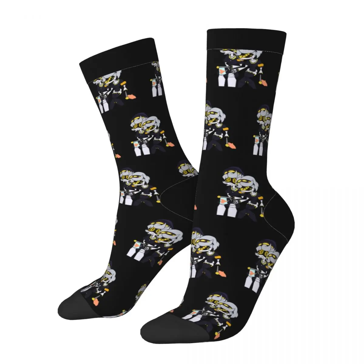 Harajuku Murder Drones N Thad Basketball Socks Game Polyester Crew Socks for Women Men