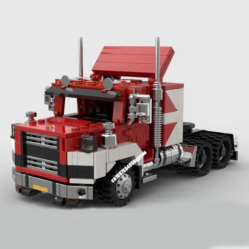 

737Pcs Moc City Engineering Series Daf Nt 2800 Truck Head Model Creative Ideas Kid Toy Birthday Gifts Technology Custom Puzzles