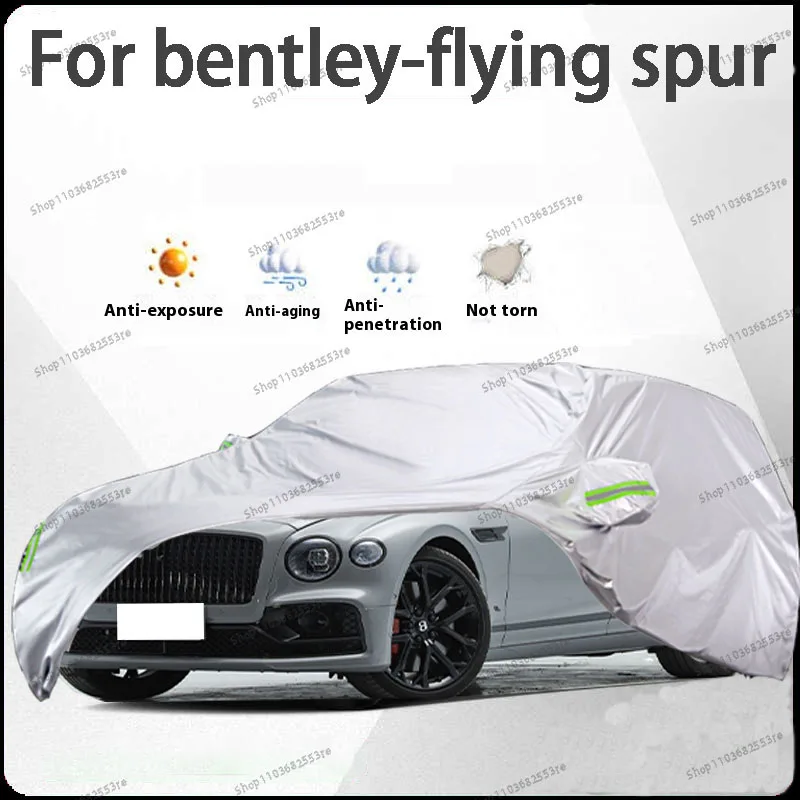 

For Bentley Flying Spur Fit Car Cover Waterproof, Dustproof, Sunshade (UV), Snowproof | Silve Full Cover with All-Day Protection
