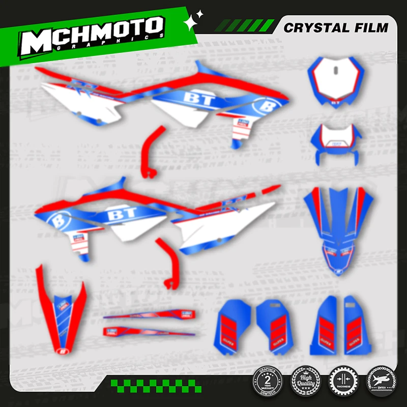 MCHMFG Moto Squadra Moto Decal Adesivi Per BETA RR ENDURO 2023-2025 2023 2024 2025 250 300 350 -009