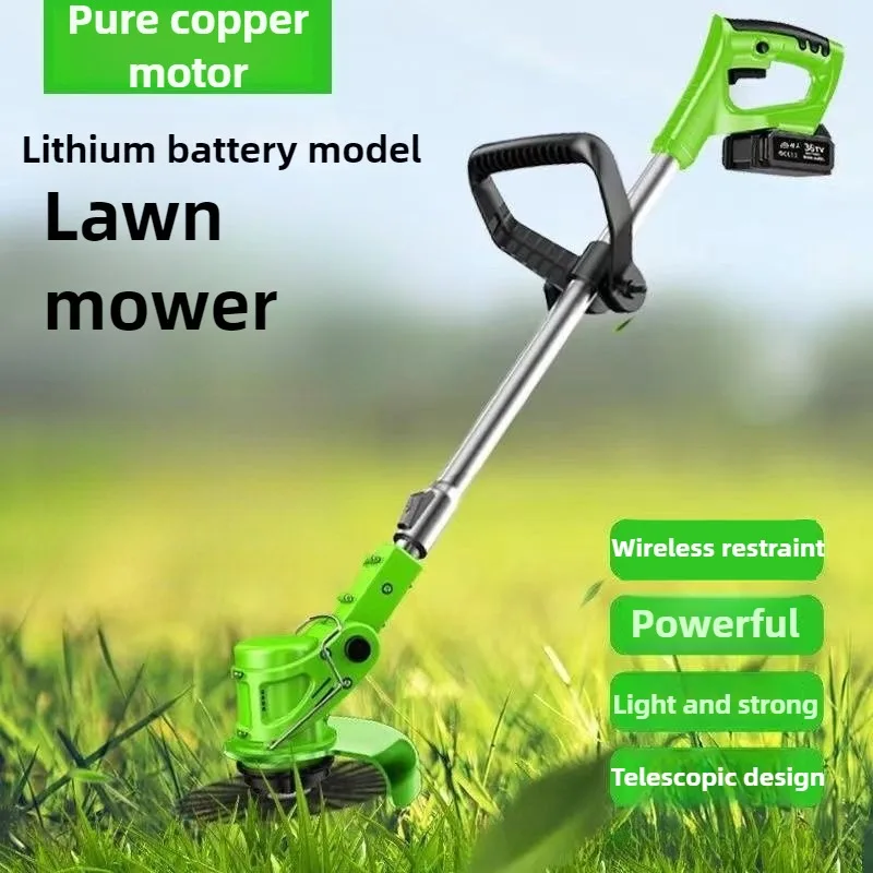 

2025 New Cordless Handheld Electric Grass Trimmer Adjustable Lawn Mower Garden Tool Compatible with Makita 21V Battery