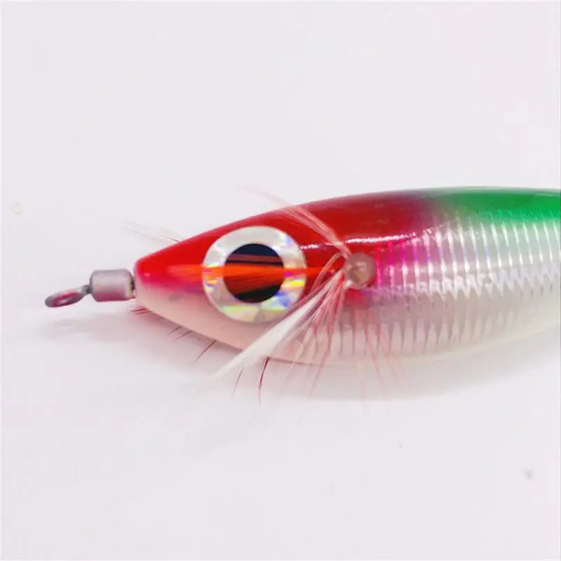 Señuelo de pesca de camarones de madera, anzuelo luminoso que crece en la oscuridad, calamar, sepia, cebo Artificial, pesca en agua salada, 1 ~ 10 piezas