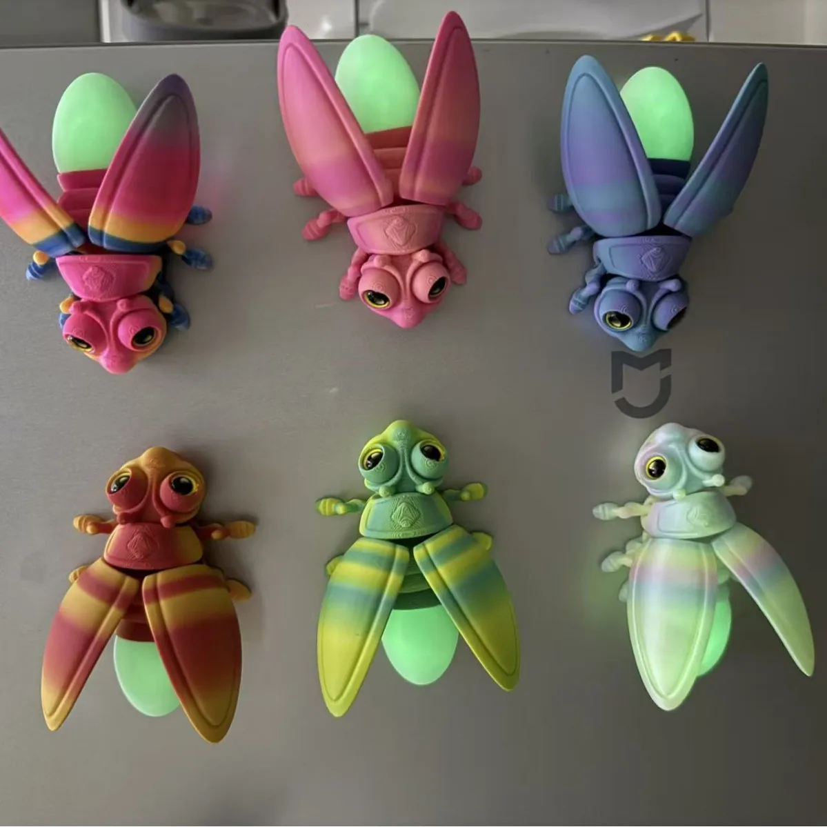 

Cross-border novelty firefly tail night-glow 3D printed model figurine toy gift lifelike animal
