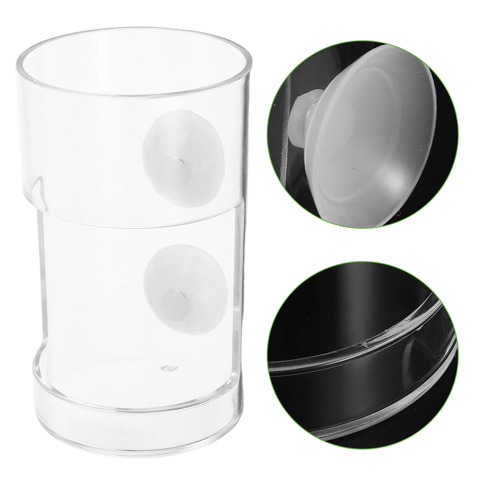 

Fish Tank Feeder Bowl Suction Cup Tube Aquarium Food Holder Shrimp Supplies Clear Large Anti Drift Sinking Feeder Various Tanks