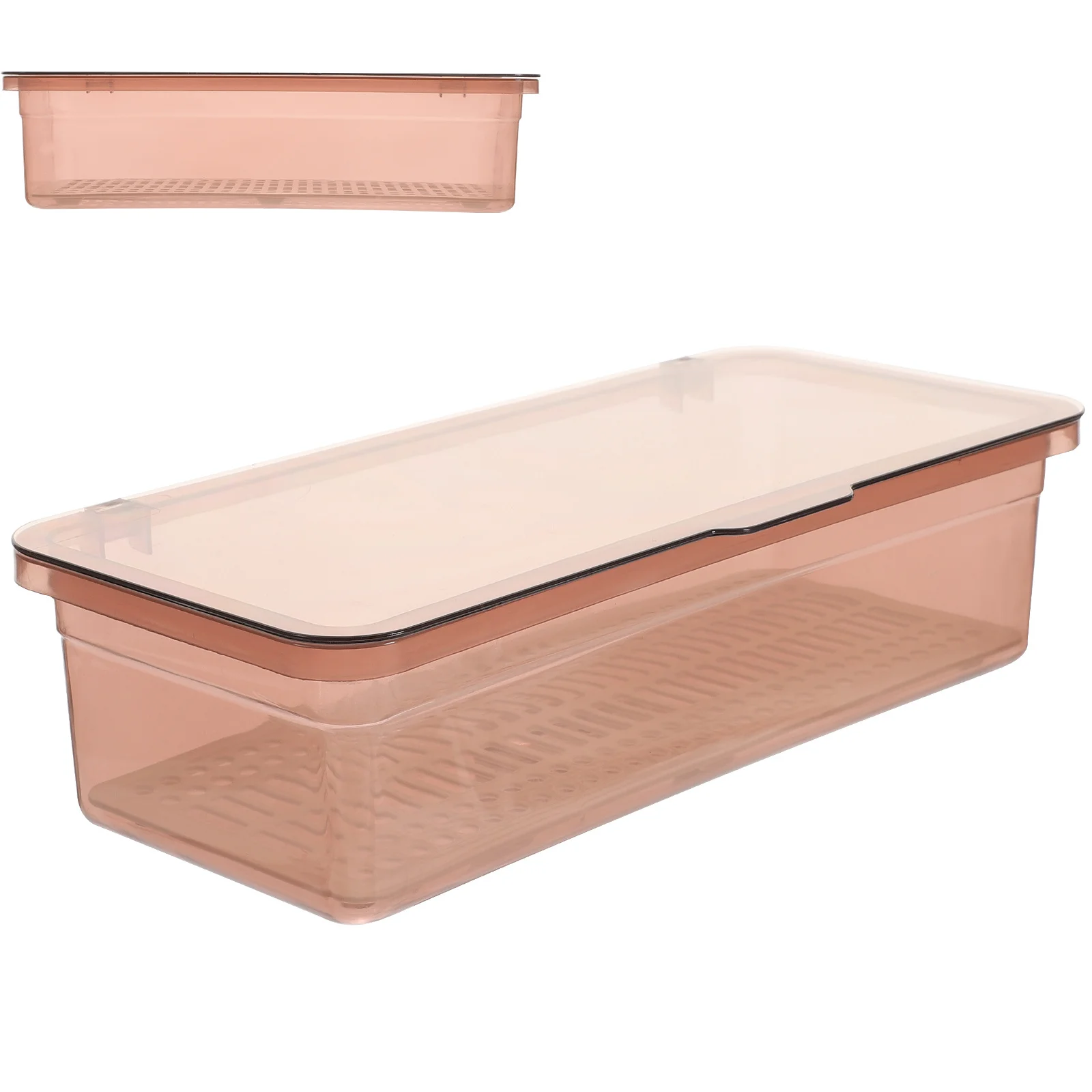 

3Pcs Cutlery Storage Boxes Plastic Chopsticks Holders Drain Organizer with Cover for Kitchen Flatware Tray Utensil Storage