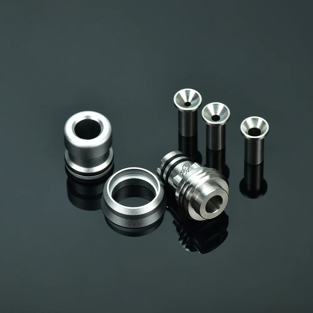 Wolfcoolvape MISSION COSMOS v2 Booster Tip para BB / Billet / Boro AIO Box Mod, aluminio, acero inoxidable