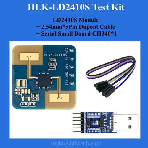 Imagen 2 del producto Sensor de Radar de 24GHz HLK-LD2410S 0,1mA 3,3 V bajo consumo de energía onda milimétrica detección de presencia humana interruptor de movimiento LD2410S