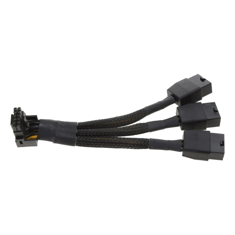 E9LB 3x8pin 8PIN to 16Pin 12VHPWR GPU Power Cable 16Pin Connector GPU Extension Cable