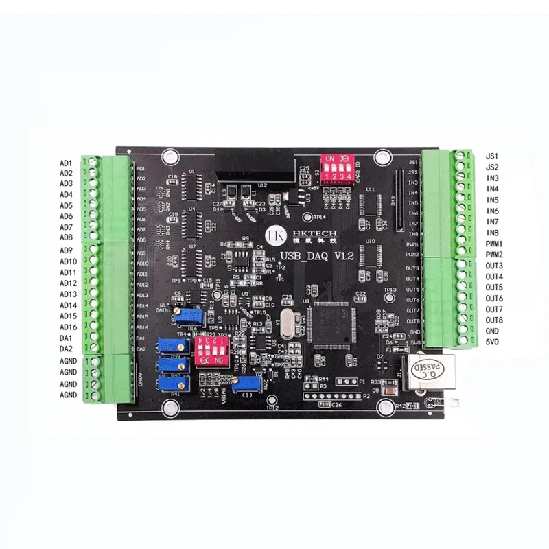 Многофункциональная USB-карта сбора данных Labview Raspberry Pi C Учебное пособие промышленного управления ad-da-p