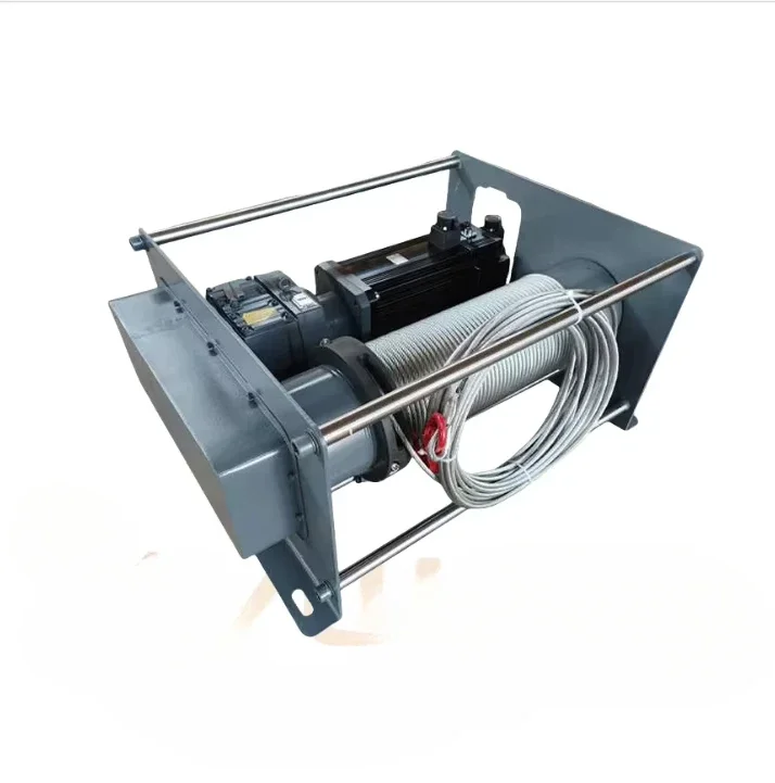 Winches Industrial Electric Large Rope Capacity Servo Brake Motor PLC Programmable Intelligent 3 Tonne Slow Speed Winches