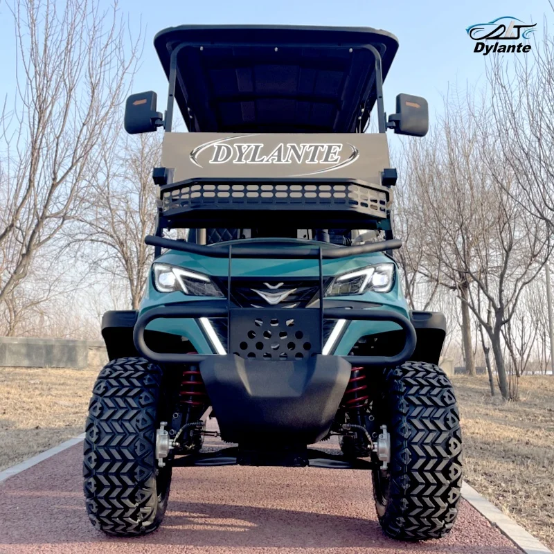 Best Seller 4 Wheels 4 Seats Electric Hunting Golf Cart 48V Lithium Battery Disc Brake LCD Display High End Off Road Vehicle