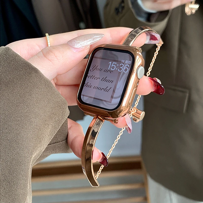 Luxury Metal Band For Apple Wa - Luxury Watch Apple Bands 评论和价格