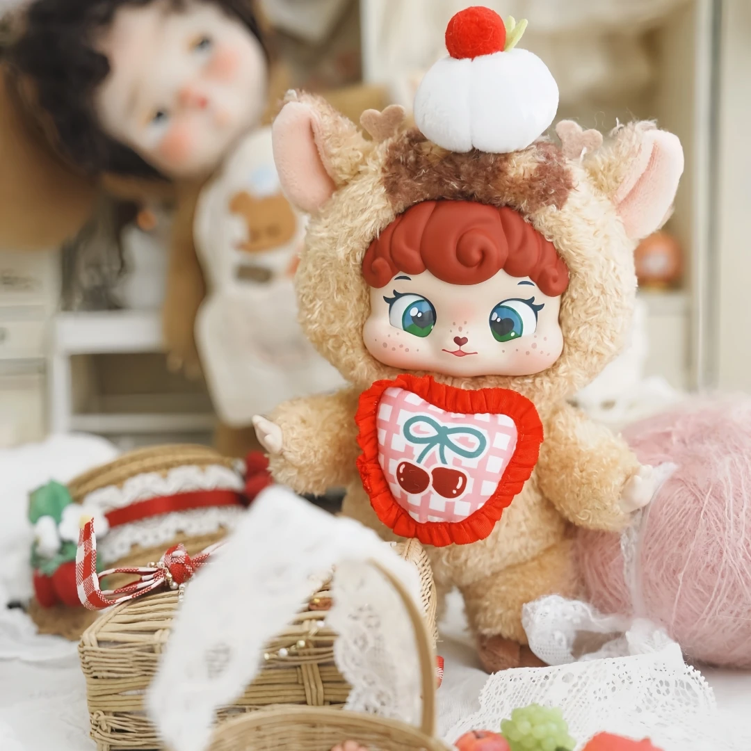 Genuine Puffynose Friends Series Vinyl Plush Blind Box Cute Bag Pendant Doll Collectibles Mystery Box Trends Toys Kids Gift