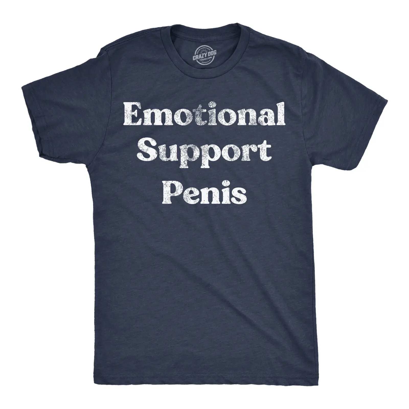 Mens Emotional Support Penis Funny T Shirts Adult Graphic Tee For Men